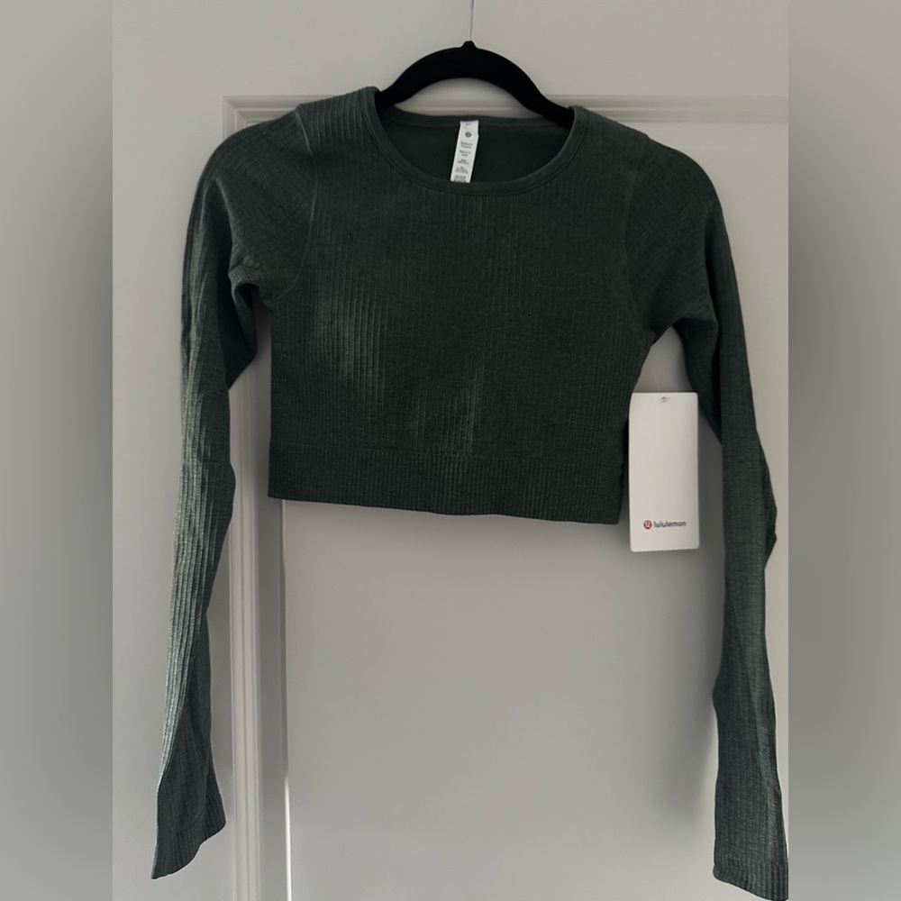 lululemon Ebb to Street Long Sleeve Crop Top
